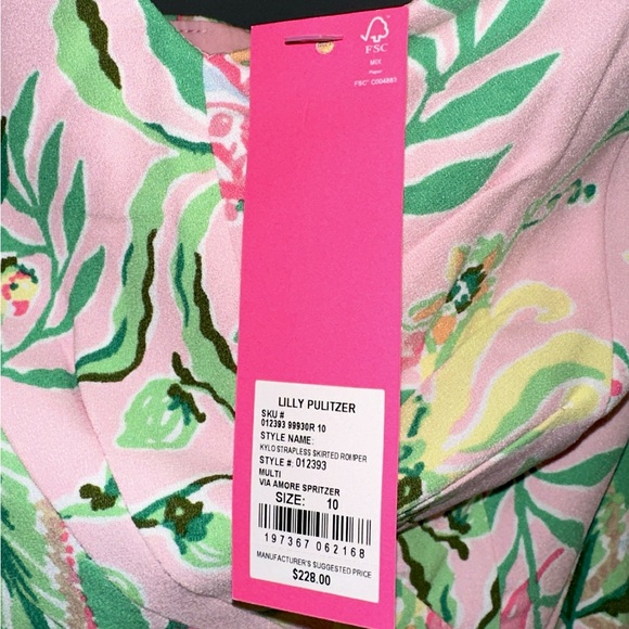 Lilly Pulitzer Kylo Strapless Skirted Romper - Picture 6 of 6